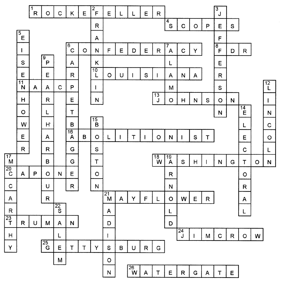 Crossword Answer